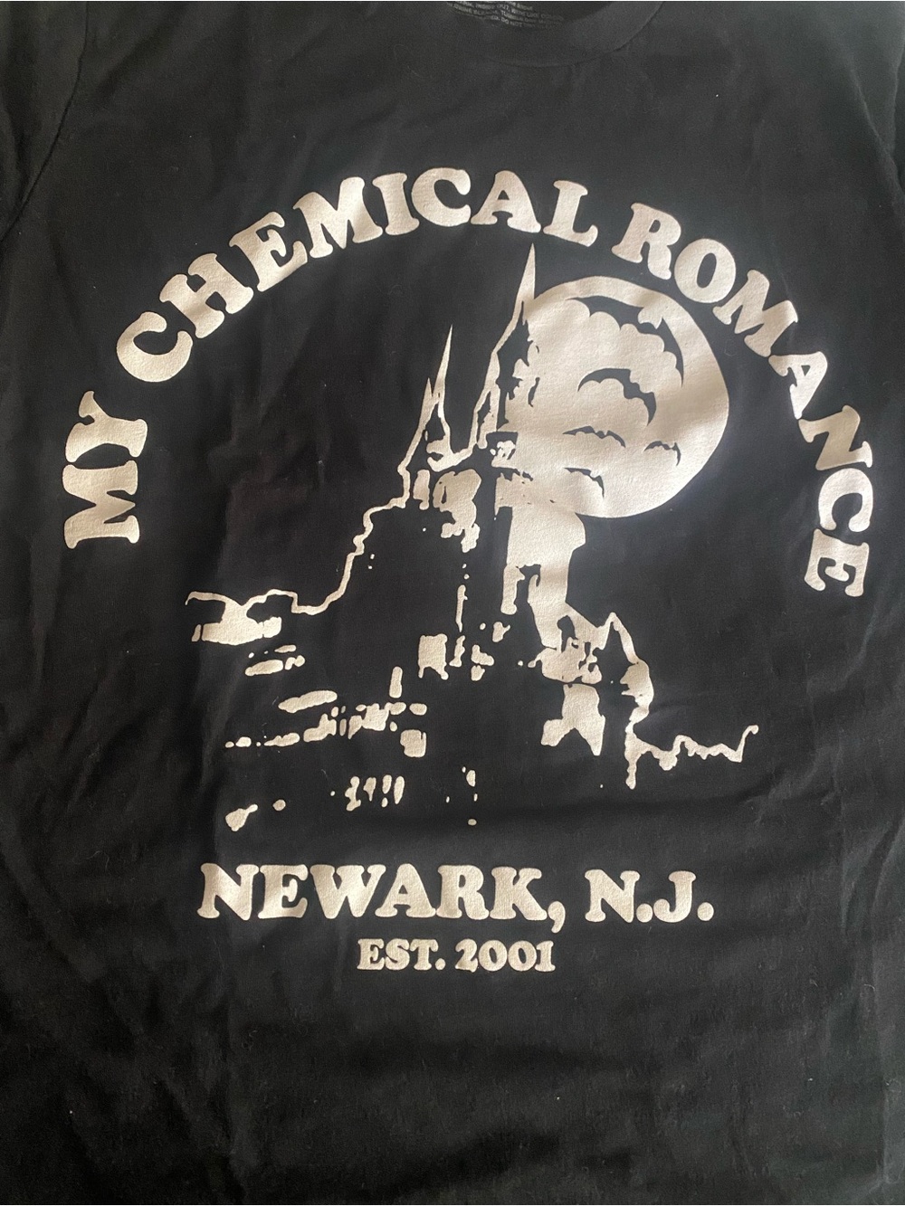 My Chemical Romance Black Short-Sleeve Graphic Tee - Newark, N.J. Print